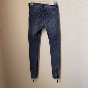 Zara acid washed skinny jeans